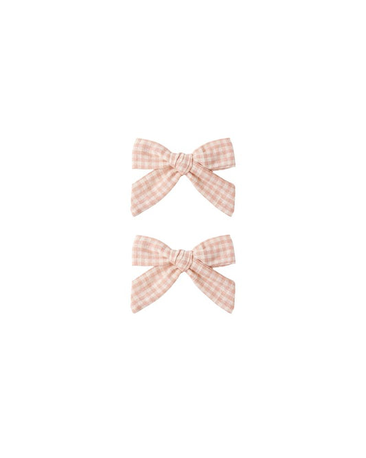 Rylee + Cru - Bows, Set of 2 - Petal Gingham