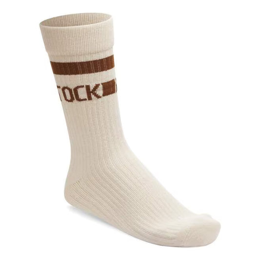 Birkenstock - Cotton Crew Stipe Sock - Eggshell