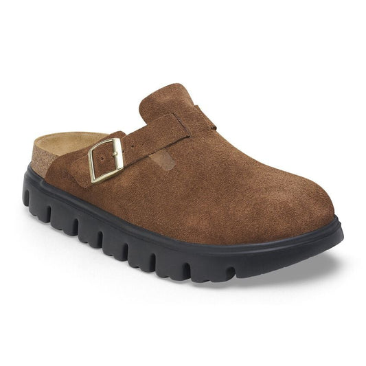 Birkenstock - Boston Chunky - Suede Leather - Dark Tea/Black