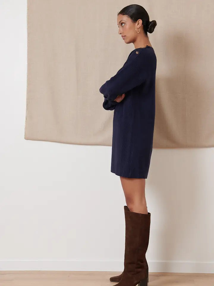 Tiphaine Knit Dress - Marine