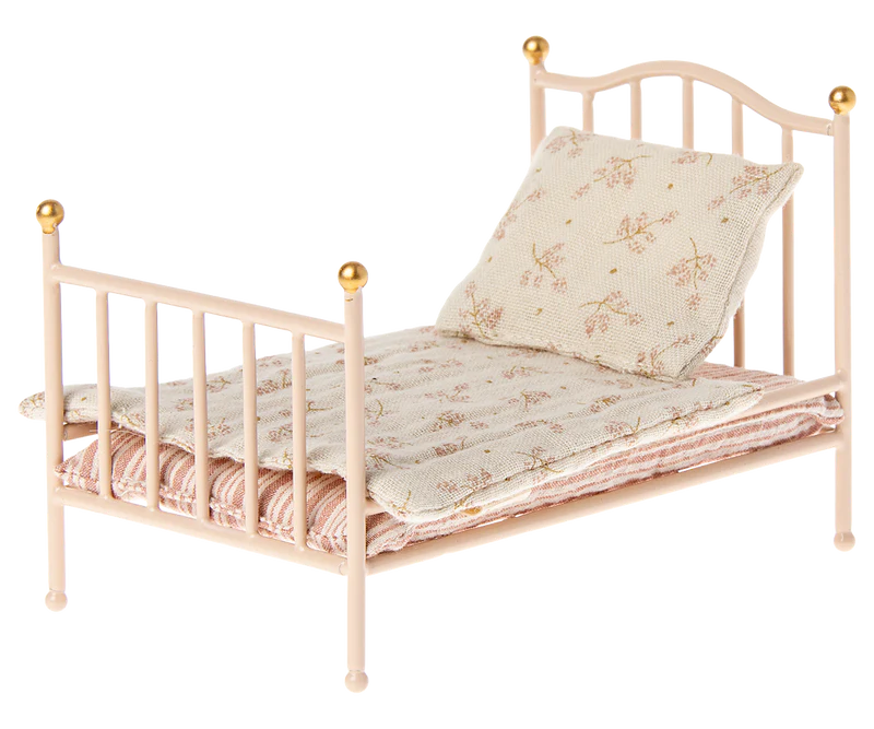 Maileg - Vintage bed, Mouse - Rose