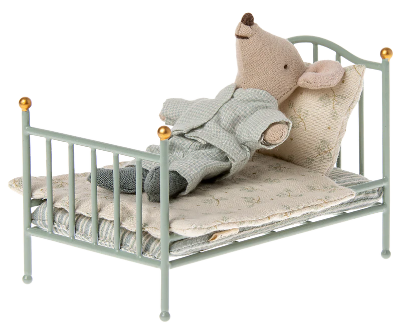 Maileg - Vintage bed, Mouse - MINT