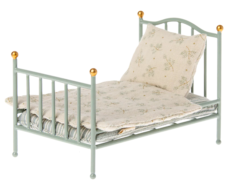 Maileg - Vintage bed, Mouse - MINT