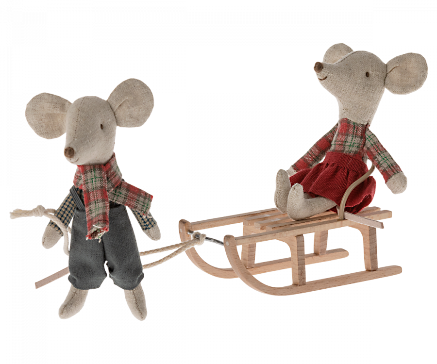 Maileg - Sled, Mouse