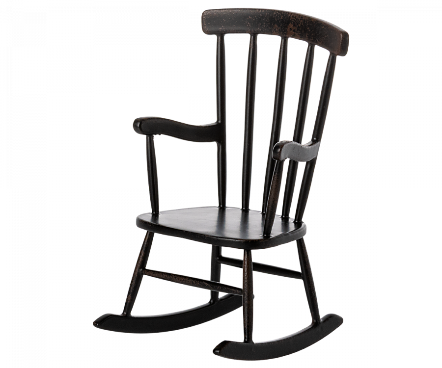 Maileg - Rocking Chair, Mouse - Anthracite