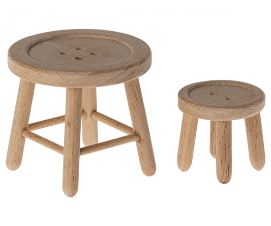 Maileg - Table and Stool Set, Mouse - PREORDER SS24