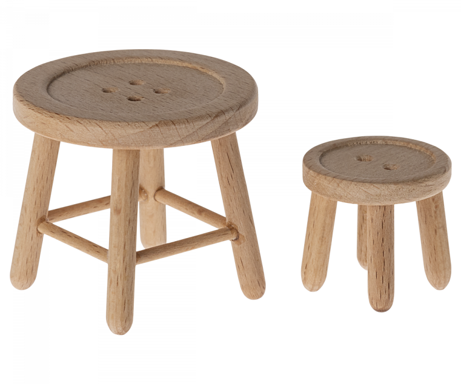 Maileg - Table and Stool Set, Mouse