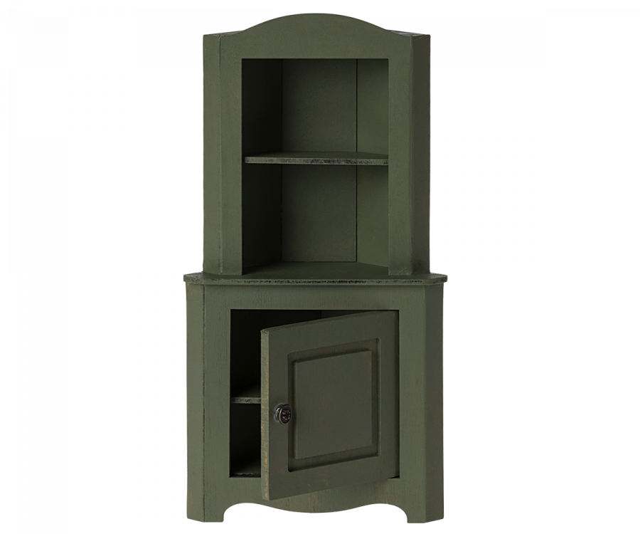 Maileg - Miniature Corner Cabinet - Dark Green