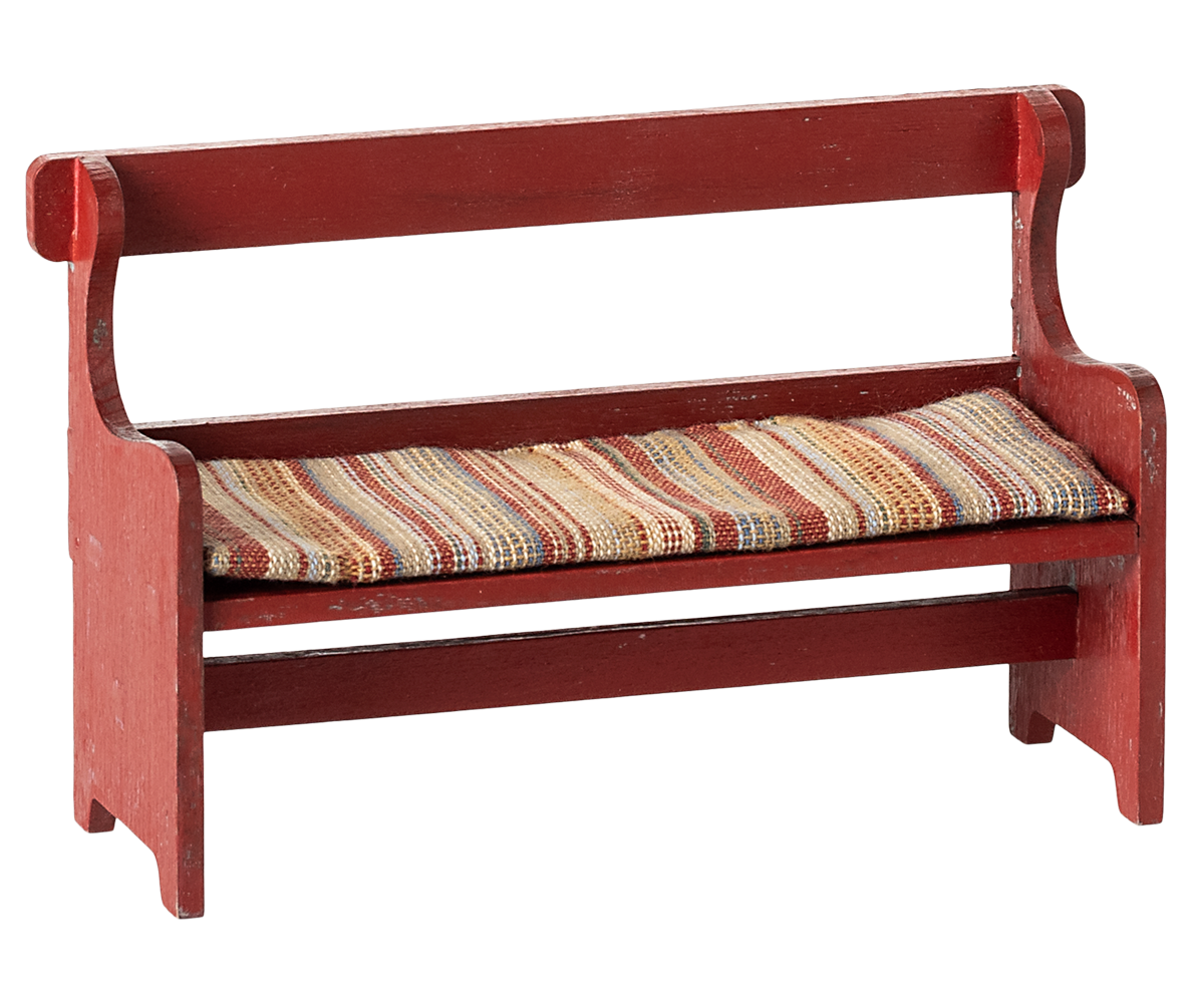 Maileg - Bench, Mouse - Red