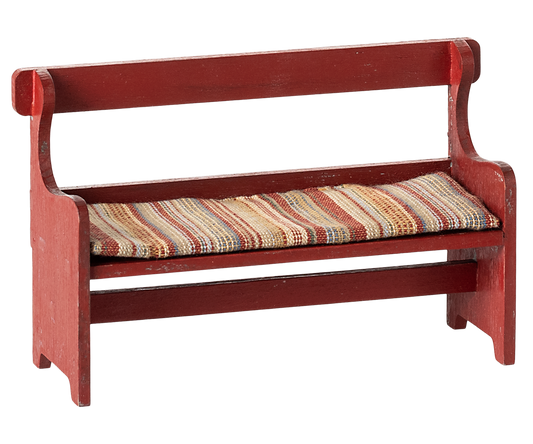 Maileg - Bench, Mouse - Red