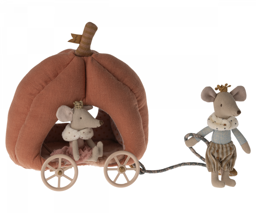 Maileg - Pumpkin Carriage, Mouse