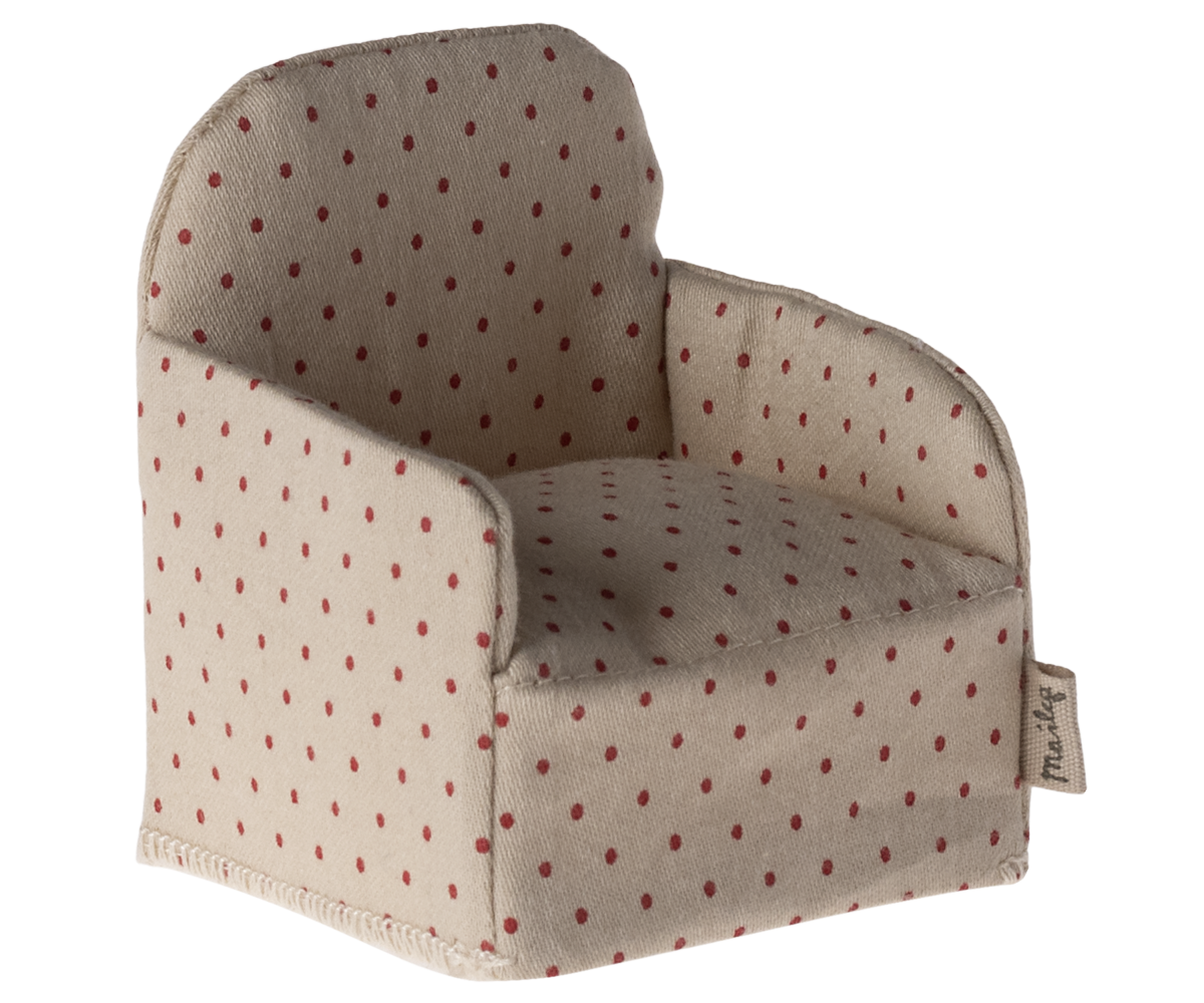 Maileg - Chair, Mouse - Dot