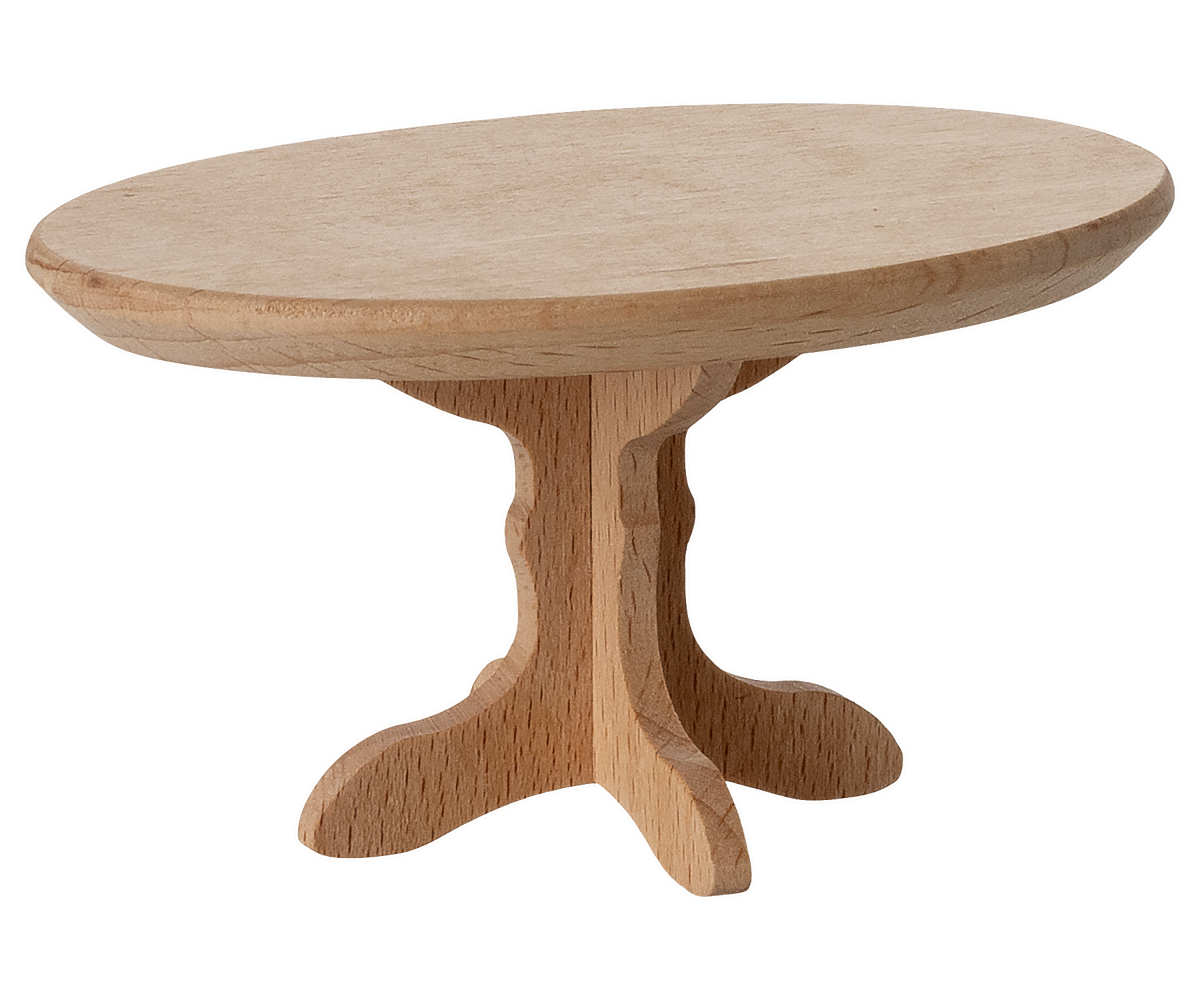 Maileg - Oval Coffee Table, Mouse - Natural