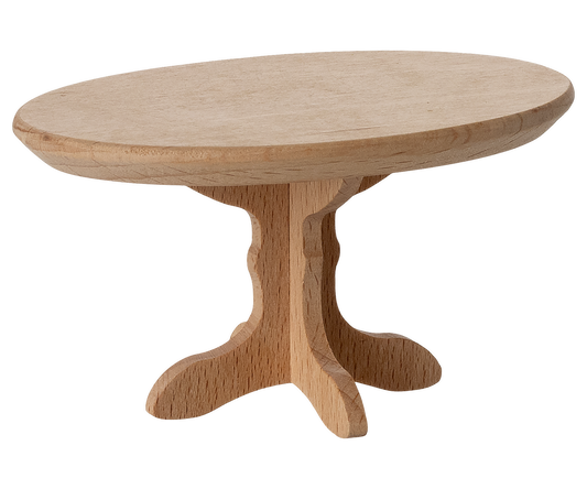 Maileg - Oval Coffee Table, Mouse - Natural