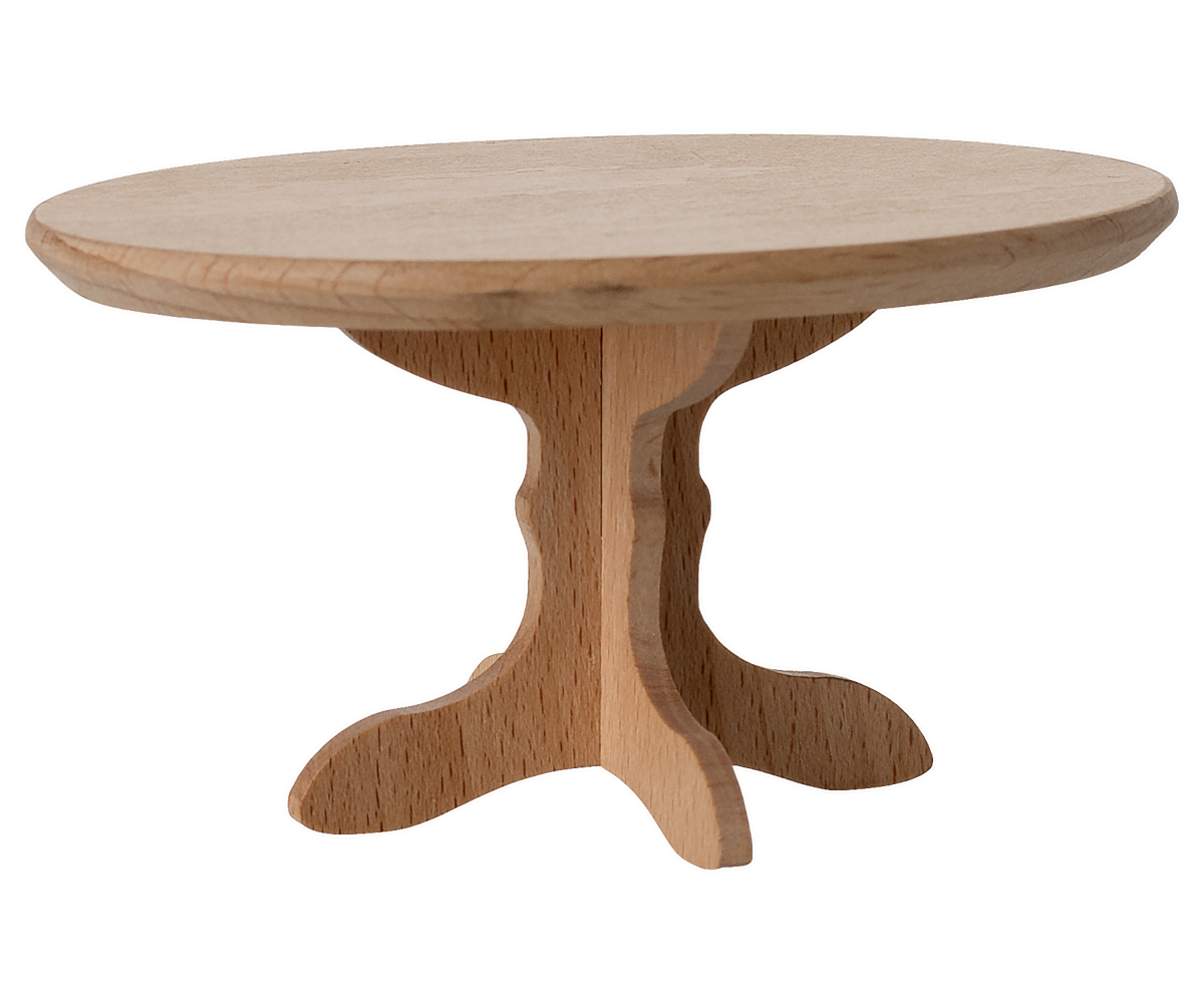 Maileg - Oval Dining Table, Mouse - Natural