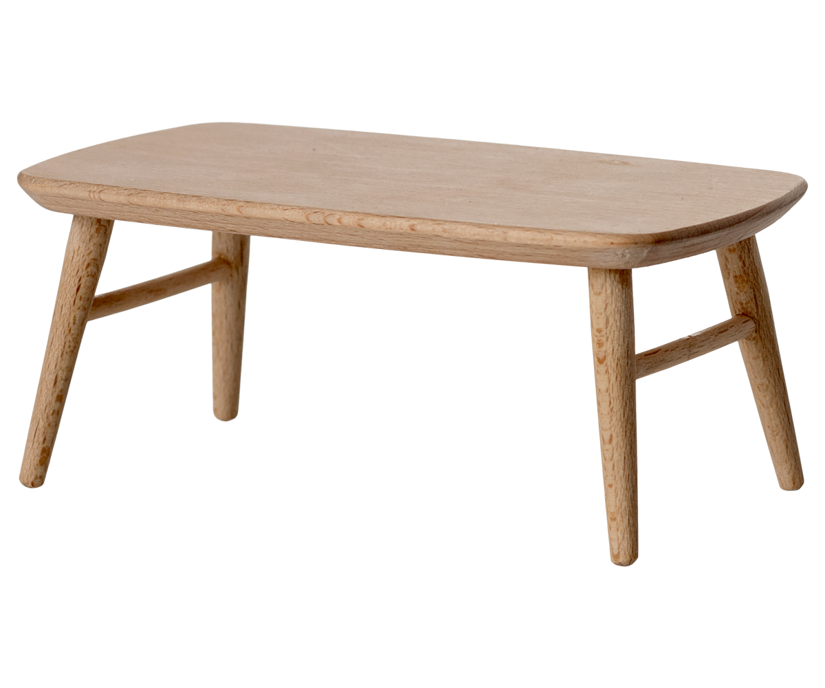 Maileg - Coffee Table, Mouse - Natural