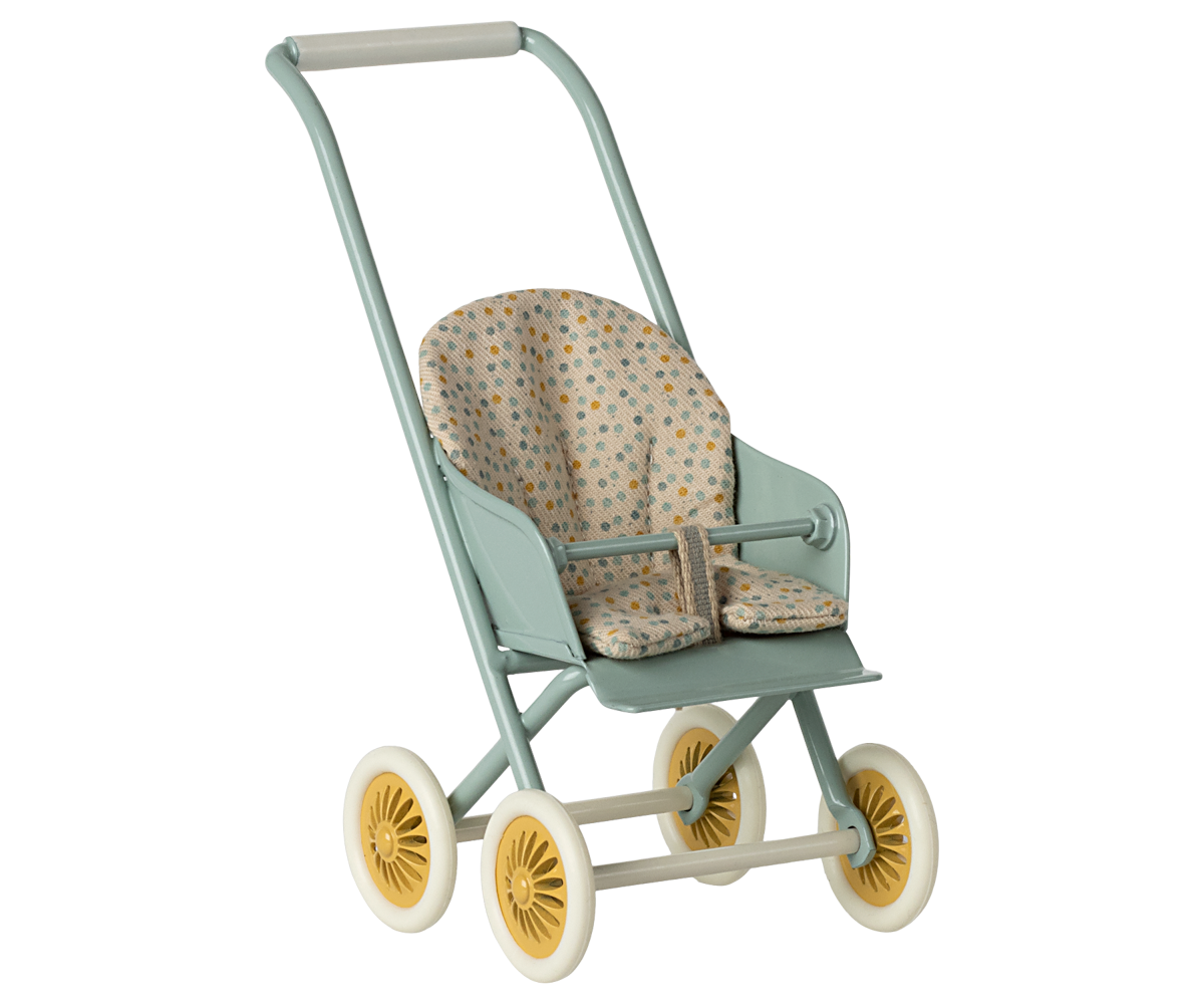 Maileg - Stroller, Micro - Mint