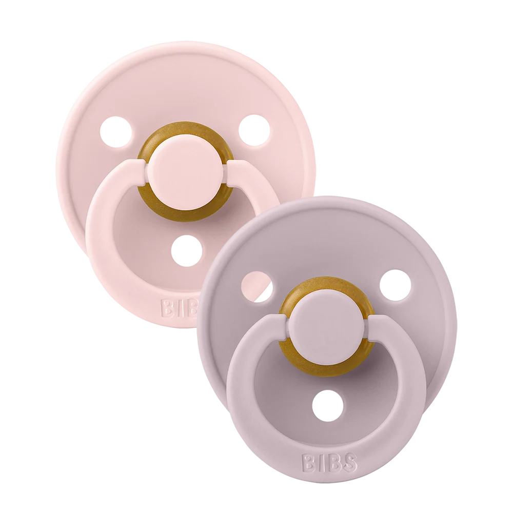 Bibs Pacifier - 2 Pack - Blossom + Dusky Lilac - Latex Size 1