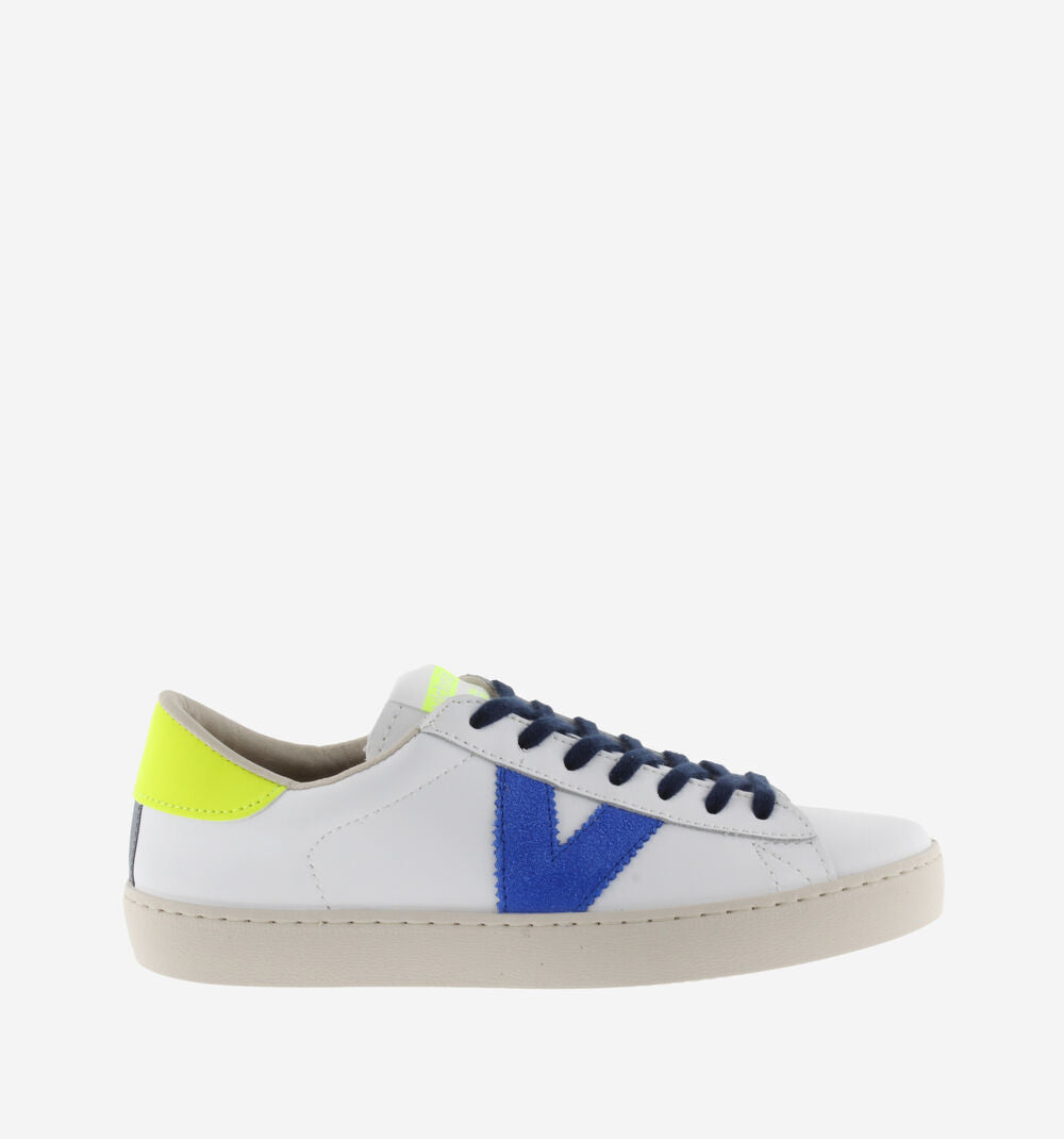 Victoria Shoes - Women's Berlin Leather + Neon - Amarillo