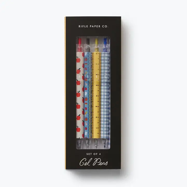 Rifle Paper Co. - Gel Pen Set of 4 - Schoolhouse