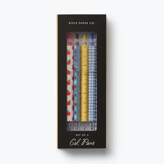 Rifle Paper Co. - Gel Pen Set of 4 - Schoolhouse