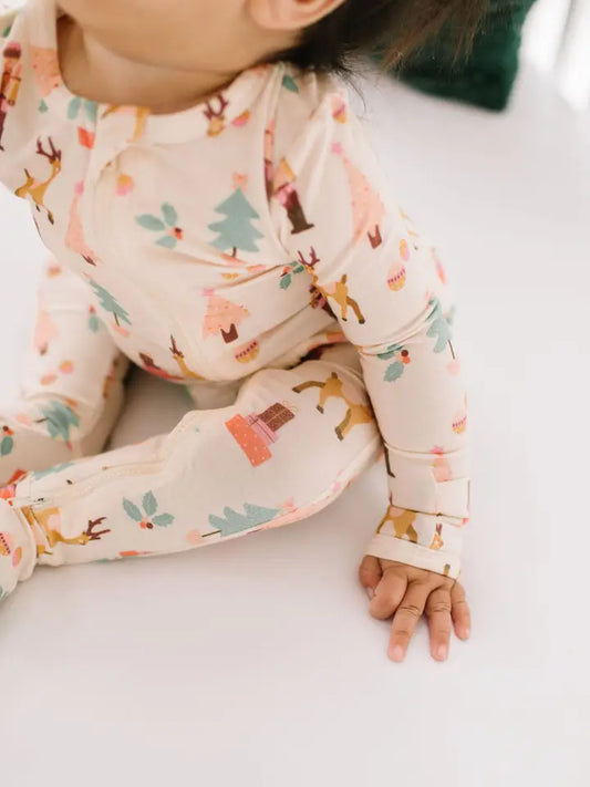 Holiday Zipper Bamboo Pajama - Nutcracker