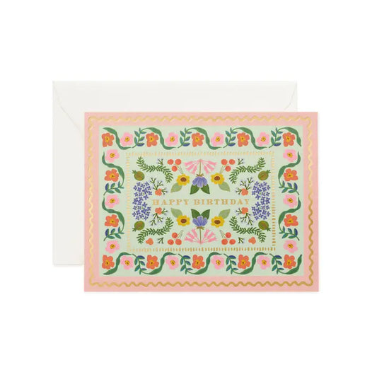 Rifle Paper Co. - Birthday Card - Sicily Garden