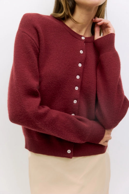 The Malin Cardigan - Red