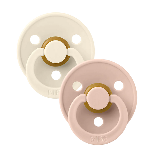 Bibs Pacifier - 2 Pack - Ivory + Blush - Latex Size 2