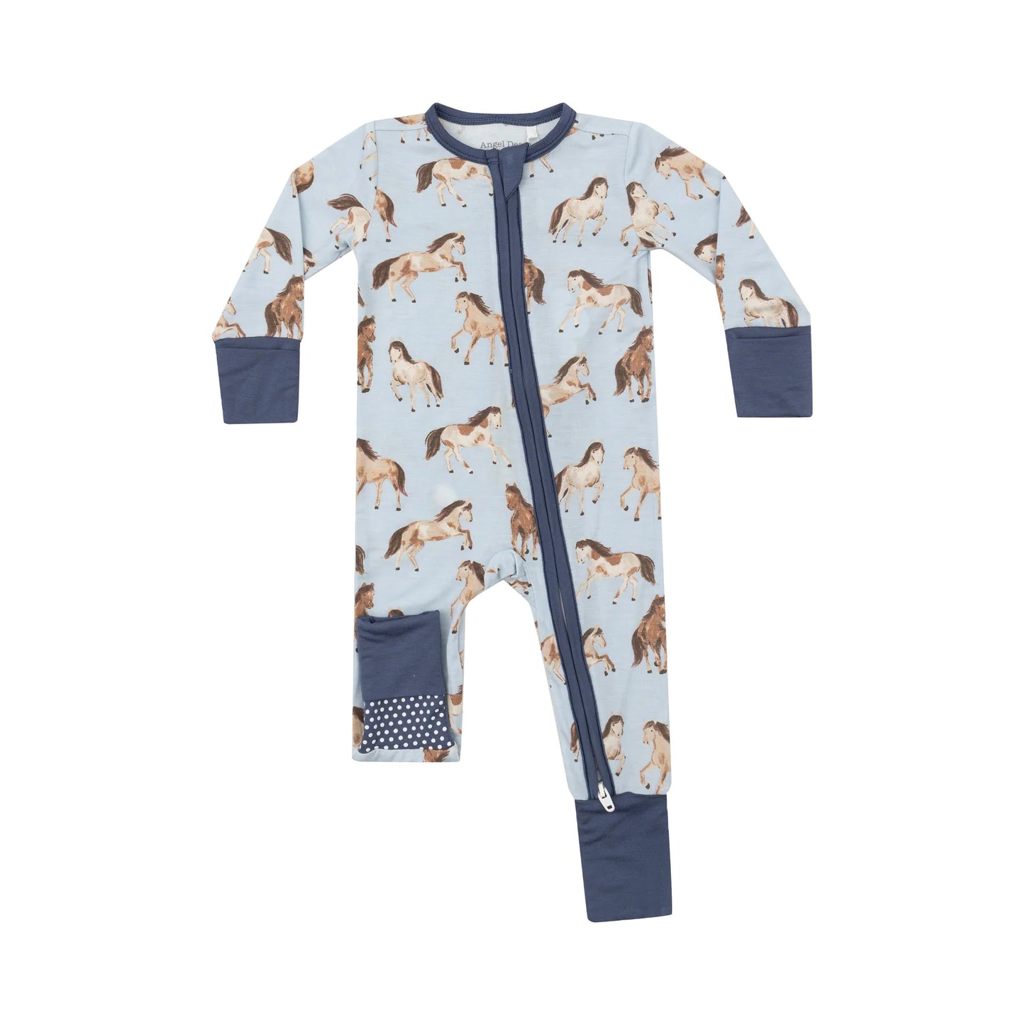 Two Way Zipper Romper - Horses