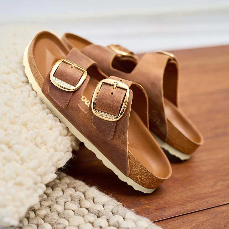 Birkenstock - Women's Arizona Big Buckle - Oiled Leather - Cognac