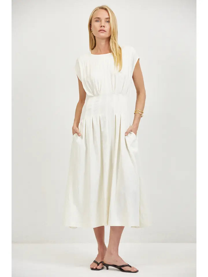 Woven Dress - Cream