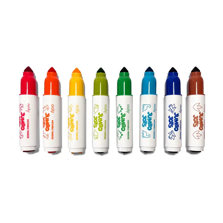 OOLY - Jumbo Jots Dual Tip Dinosaur Markers - Set of 8