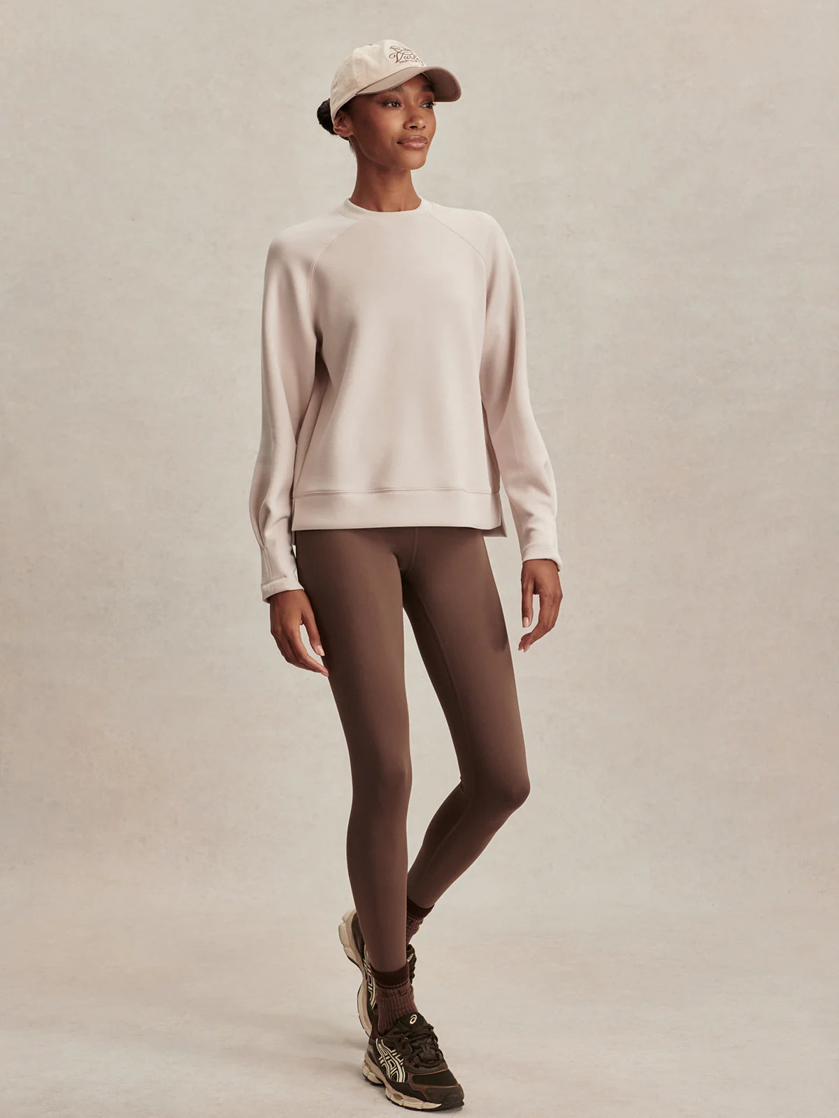 Varley - Zosia Crew Neck Active Sweater - Silver Grey