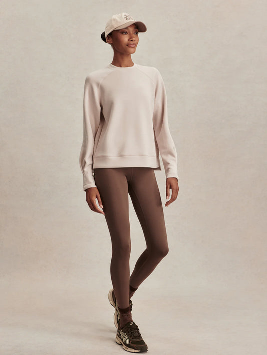 Varley - Zosia Crew Neck Active Sweater - Silver Grey