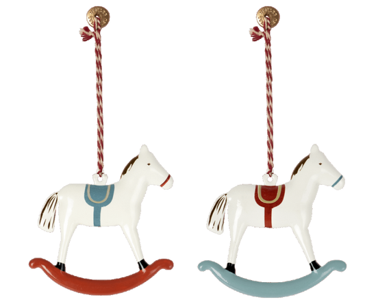 Maileg - Metal Ornament, Rocking Horse 2 asst.