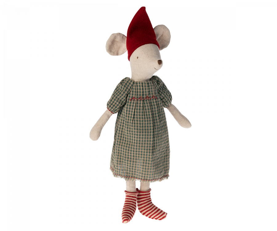 Maileg - Christmas Mouse, Medium - Girl