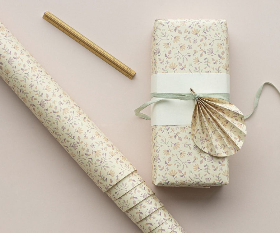 Maileg - Gift Wrap, Merle Heather -10m