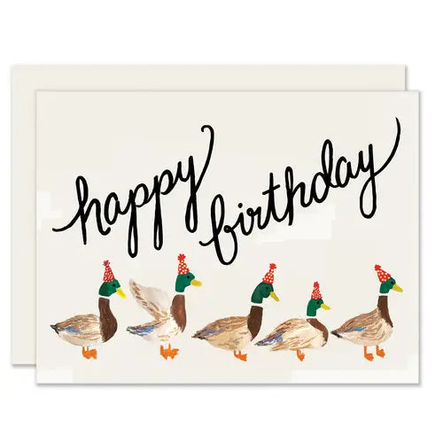 Duck Parade Birthday Card