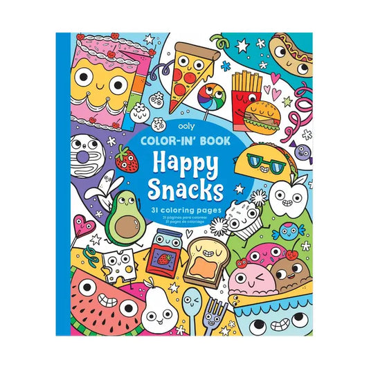 OOLY  - Color-in' Book: Happy Snacks