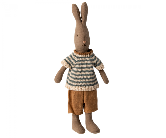 Maileg - Rabbit Size 1, Brown - Shirt and Shorts