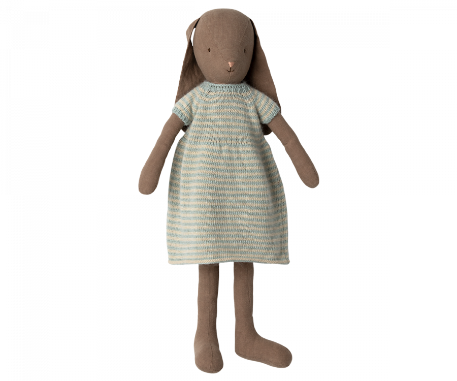 Maileg - Bunny Size 4, Brown - Knitted Dress