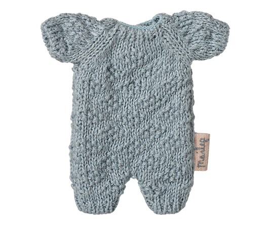 Maileg - Knitted Suit, Micro - Blue