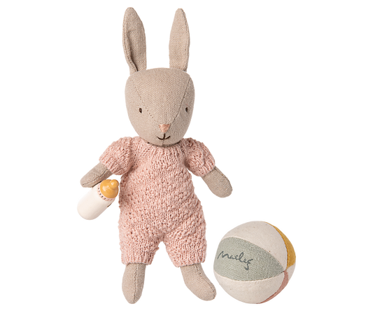 Maileg - Rabbit Set, MIcro - Sand - Rose