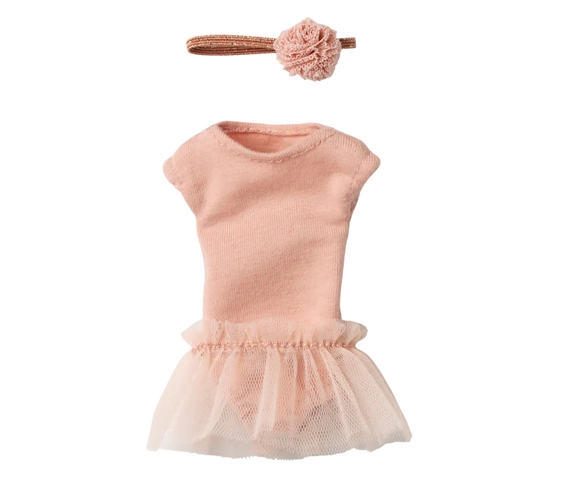 Maileg - Ballet Suit and Skirt Rose, Size 1