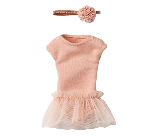 Maileg - Ballet Suit and Skirt Rose, Size 1