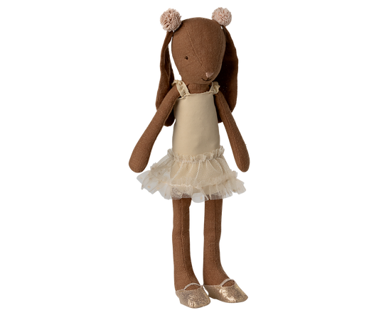 Maileg - Bunny Size 2, Chocolate Brown - Ballet Suit and Skirt - Cream