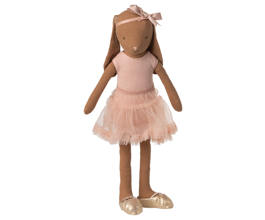 Maileg - Bunny Size 3, Chocolate Brown - Ballet Suit and Skirt, Rose