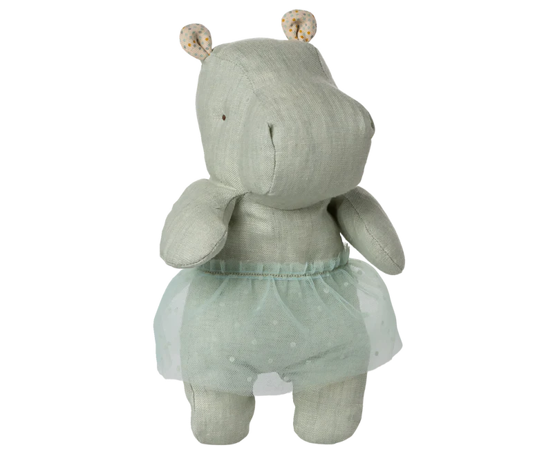 Maileg - Safari Friends, Hippo W. Skirt - Small - Mint - PREORDER SS25