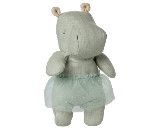 Maileg - Safari Friends, Hippo W. Skirt - Small - Mint - PREORDER SS25